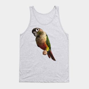 Green Cheek Conure Parrot Bird design, Love for birds Tank Top